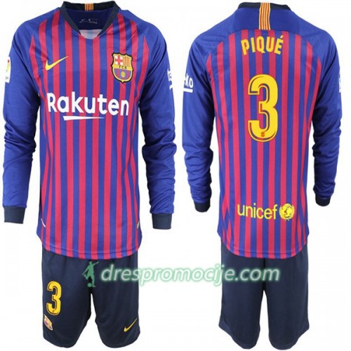 FC Barcelona Dres Pique 3 Dječji Domaći 2018/19 Dugim Rukavima FC Barcelona Dres Pique 3 Dječji Domaći 2018/19 Dugim Rukavima